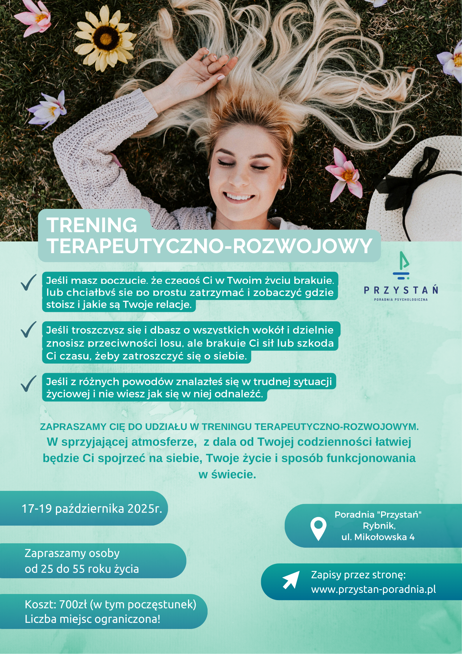 Trening terapeutyczno-rozwojowy RYBNIK